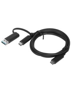 Lenovo 03X7470 USB-kabel 1 m USB A/USB C USB C 10 Gbit/s Zwart
