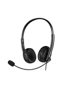 Sandberg 126-21 hoofdtelefoon/headset Hoofdtelefoons Bedraad Hoofdband Kantoor/callcenter Zwart