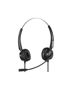 Sandberg 126-30 hoofdtelefoon/headset Bedraad Hoofdband Kantoor/callcenter USB Type-A Zwart
