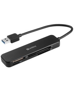 Sandberg 134-32 geheugenkaartlezer USB 3.2 Gen 1 (3.1 Gen 1) Zwart
