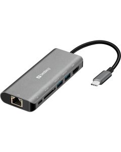 Sandberg USB-C Dock HDMI+LAN+SD+USB,100W