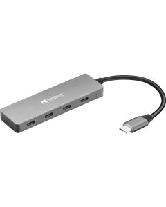 Sandberg 136-41 interface hub USB 3.2 Gen 1 (3.1 Gen 1) Type-C 10000 Mbit/s Grijs