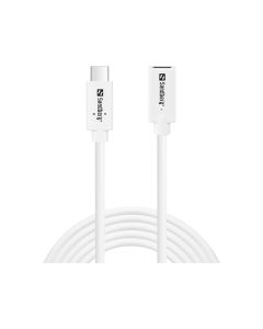 Sandberg 136-55 USB-kabel USB 3.2 Gen 2 (3.1 Gen 2) 200 m USB C 10 Gbit/s 100 W Wit