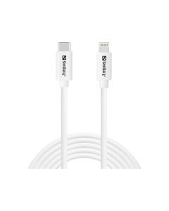 Sandberg 136-59 Lightning-kabel 200 m Wit