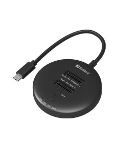 Sandberg 136-72 basisstation voor opslagstations USB 3.2 Gen 2 (3.1 Gen 1) Type-C Zwart