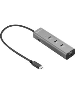 Sandberg 136-78 laptop dock & poortreplicator Bedraad USB 3.2 Gen 2 (3.1 Gen 2) Type-C Grijs