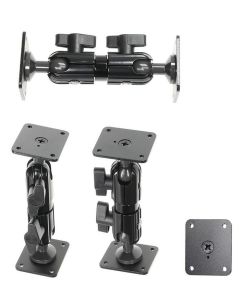 Brodit Pedestal Mount 5", Total lenght: 132 mm, With ball head and wingnut, AMPS-holes