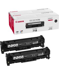 Canon CRG-718 Bk VP tonercartridge 2 stuk(s) Origineel Zwart