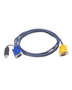 ATEN 6M USB KVM Kabel met 3 in 1 SPHD en ingebouwde PS/2 naar USB omzetter