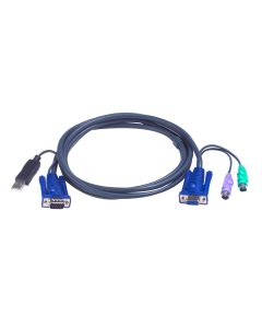 ATEN 2L-5502UP toetsenbord-video-muis (kvm) kabel Zwart 1,8 m