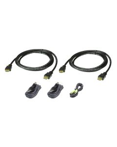 ATEN 1.8M USB HDMI Dubbel Beeldscherm Veilige KVM Kabelpakket