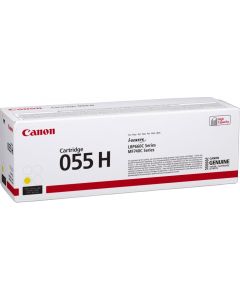 Canon 055H tonercartridge 1 stuk(s) Origineel Geel