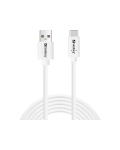 Sandberg 336-14 USB-kabel USB 2.0 200 m USB C USB A Wit