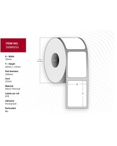 Capture 35000252 printeretiket Wit