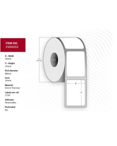 Capture 35000263 printeretiket Wit