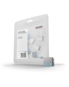 Lindy 40462 poortblokker USB Type-A Blauw Acrylonitrielbutadieenstyreen (ABS) 10 stuk(s)