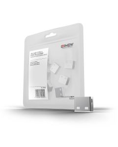 Lindy 40464 poortblokker USB Type-A Wit Acrylonitrielbutadieenstyreen (ABS) 10 stuk(s)