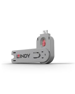 Lindy 40620 poortblokker Poortblokkeersleutel USB Type-A Roze Acrylonitrielbutadieenstyreen (ABS) 1 stuk(s)