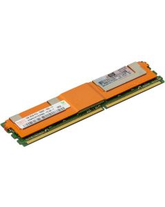 Hewlett Packard Enterprise 1GB, 667MHz, PC2-5300F-5, DDR2, dual-rank x8, 1.50V, registered, fully-buffered with ECC, dual in-line memory module (FBDIMM) - Part number is for one 1GB DIMM