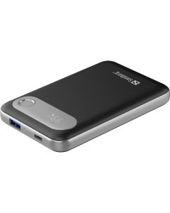 Sandberg 421-16 powerbank Lithium-Polymeer (LiPo) 10000 mAh Aluminium, Zwart