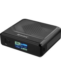 Sandberg 421-25 powerbank Lithium-Polymeer (LiPo) 20000 mAh Draadloos opladen Zwart