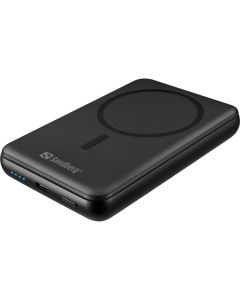 Sandberg 421-51 powerbank Half-solid-state 10000 mAh Draadloos opladen Zwart