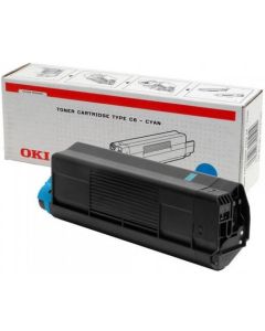 OKI Cyan Toner Cartridge, 5k