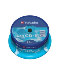 Verbatim CD-R AZO Crystal 700 MB 52x 25 stuk(s)