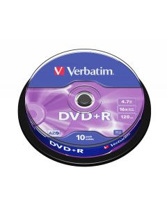 Verbatim DVD+R Matt Silver 4,7 GB 10 stuk(s)
