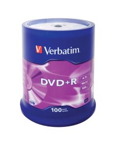 Verbatim DVD+R Matt Silver 4,7 GB 100 stuk(s)