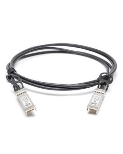 Hewlett Packard Enterprise 10GbE SFP+ direct attach copper cable, 3 meters long, supports 10 Gb/s data rate, 100 ohm impedance.
