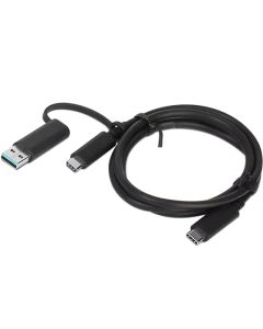 Lenovo 4X90U90618 USB-kabel USB 3.2 Gen 1 (3.1 Gen 1) 1 m USB A/USB C USB C Zwart