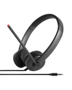 Lenovo Stereo Analog Headset Bedraad Hoofdband Kantoor/callcenter Zwart