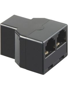Microconnect 50597 tussenstuk voor kabels RJ11 6P4C Wit
