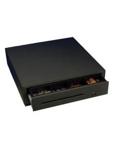 Star Micronics CB-2002 Black Cash Drawer, 4 flat note sections, 8 coin slots and cheque/large slot