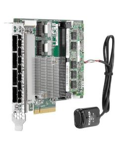 Hewlett Packard Enterprise Smart Array P822 SAS controller PC board, PCIe full-height half-length - Has two internal mini-SAS connectors and four external mini-SAS connectors, 6Gb/sec transfer rate