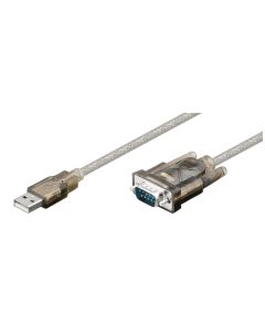 Microconnect 68875 seriële kabel Transparant 1,5 m USB Type-A