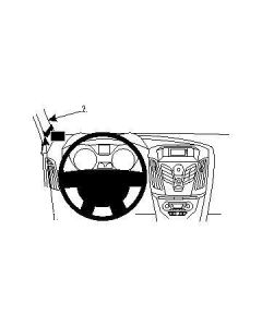 Brodit ProClip, Left mount, ABS plastic, black