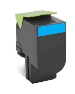 Lexmark Cyan toner, 3000 pages, compatible with CX410de / CX410dte / CX410e / CX510de / CX510dhe / CX510dthe