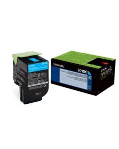 Lexmark 802SC 2K Cyan Return Program Toner Cartridge