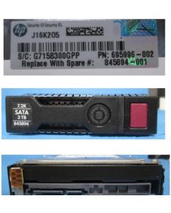Hewlett Packard Enterprise 3TB, 7200 rpm, 3.5", SATA, 6Gbps