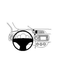 Brodit ProClip, Toyota Yaris 12 (For Europe), Center mount