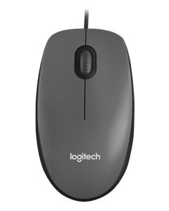 Logitech Mouse M90, USB Type-A, Grey