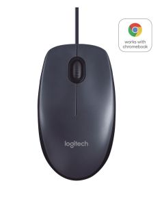 Logitech B100 Optical USB Mouse for Business, USB Type-A, Black