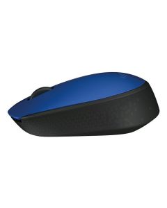 Logitech M171 Wireless Mouse, RF Wireless, Alkaline, Blue