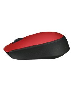 Logitech M171 Wireless Mouse, RF Wireless, Alkaline, Red