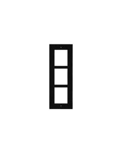 2N IP Verso - Frame for flush installation, 3 modules - black (must be together with 9155016)
