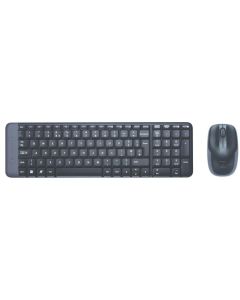 Logitech MK220 Compact Wireless Keyboard and Mouse Combo for Windows, 2.4 GHz Wireless with Unifying USB-Receiver, Wireless Mouse, 24 Month Battery Life, PC/Laptop