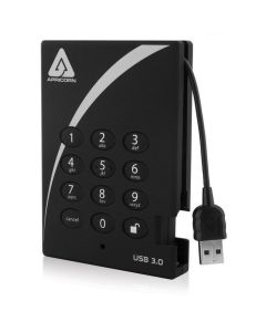Apricorn Aegis Padlock USB 3.0 1000GB, 256-bit AES Encryption, 5 Gbps, 8MB, 12 ms, 5400 RPM
