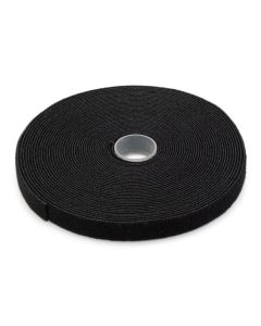 Digitus Hook-and-loop fastener tape fabric, 10m x 15mm x 2.6mm, on roll, bl